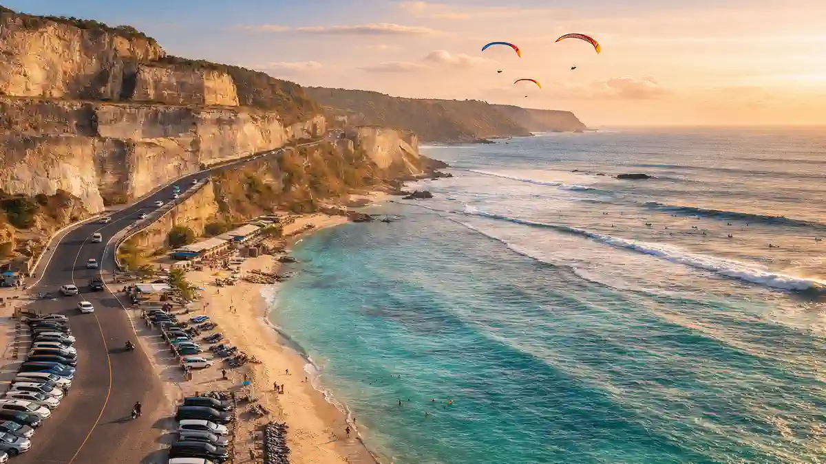 pantai pasir putih di kuta selatan bali